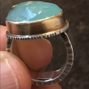 Jamie Joseph Chalcedony and diamond ring